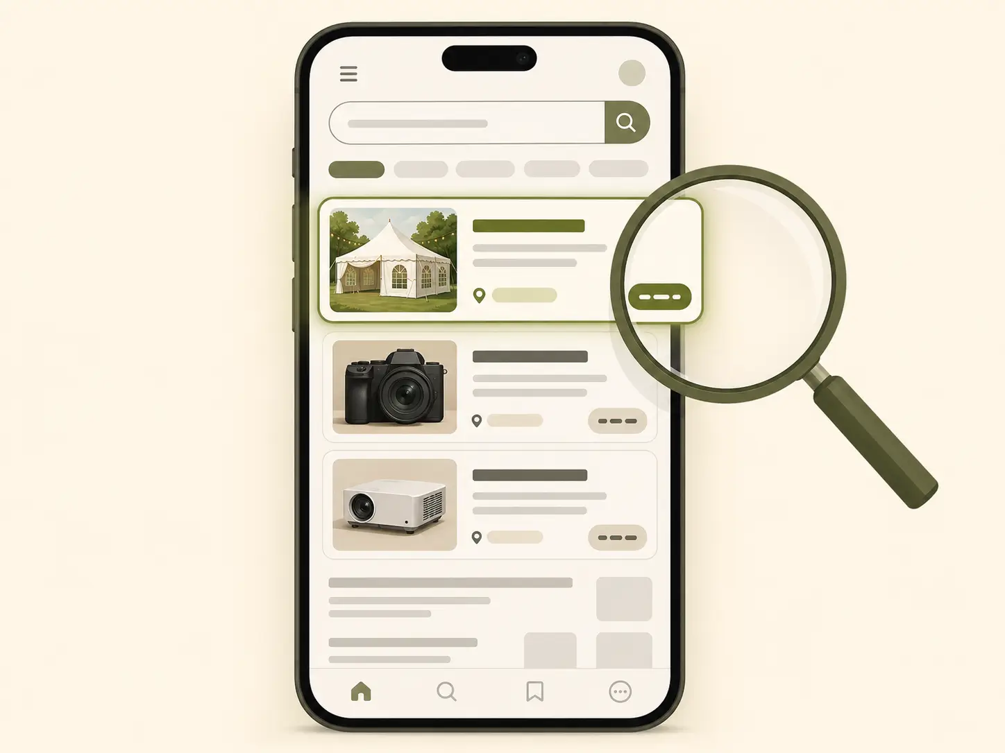 Lokale Google-Suchergebnisse für Mietartikel in der Nähe